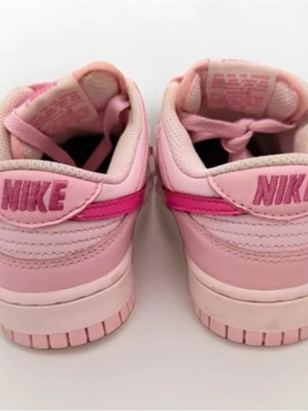 Nike Dunk Low Triple Pink GS Youth Size 5.5Y Women 7 DH9765-600 Sneakers